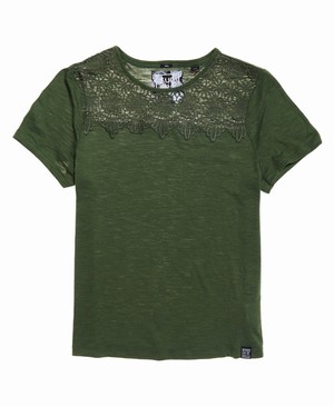 Superdry Beach Lace Női Pólók Khaki | FDUAL3687